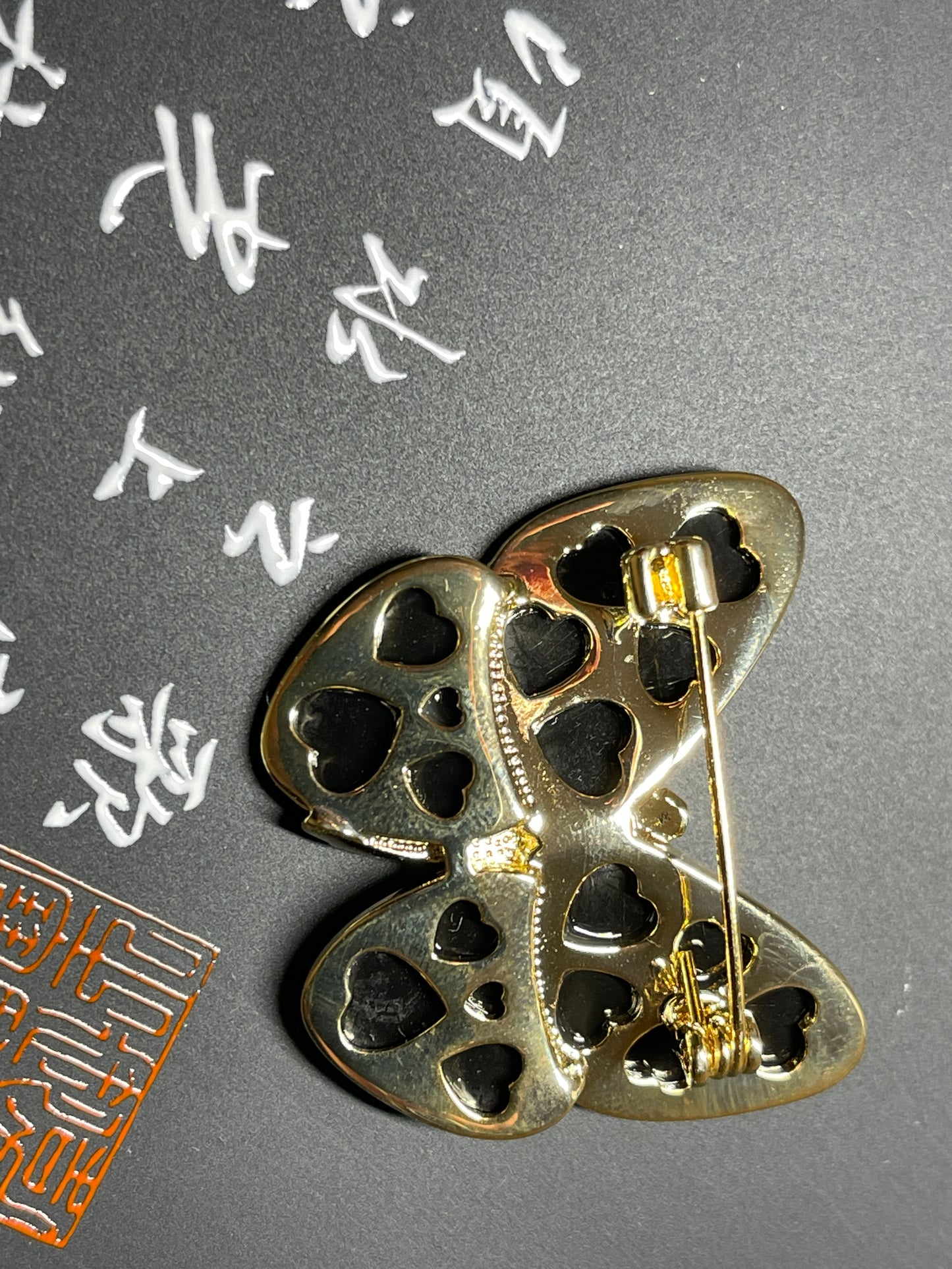 Brooch Butterfly Nacre and Enamel