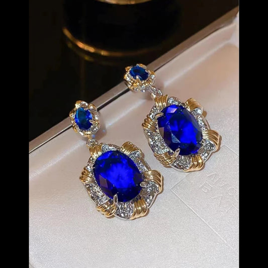 Earring Dark Blue